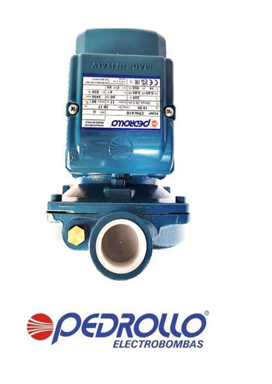 ELECTROBOMBA CENTRIFUGA PEDROLLO - 0.85 HP 90 L/MIN